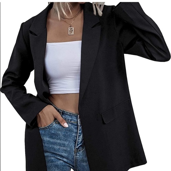 Oversized Basic Blazer - Picture 1 of 7